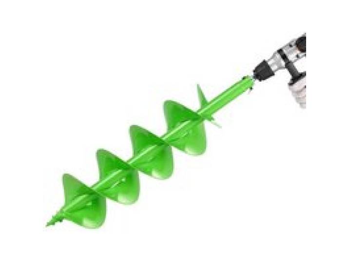 VEVOR Erdbohrer für Bohrmaschine, Ø 20x79 cm Gartenbohrer, kompatibel mit 20-mm-Innendurchmesser-Antriebsbohrern, Pfahlbohrer, Erdlochbohrer, Pfostenlochbohraufsätze für Gartenbaggerzäune