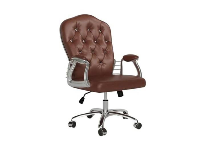 Stuhl mit hoher Rückenlehne Bürolift-Drehstuhl, bequem, sitzend(Bruin)
