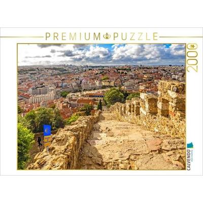 CALVENDO Puzzle Startpunkt Lissabon - Vom Castelo de São Jorge hinein in das Abenteuer Caminho. | 2000 Teile Lege-Größe 90 × 67 cm Foto-Puzzle für