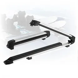 VEVOR Skiboard Snowboard Dachträger für bis zu 6 Paar Ski / 4 Snowboards, abschließbarer Skidachträger mit Gummipolsterung, Skihalter für die meisten geschlitzten Querträger (715 mm Ladebreite)