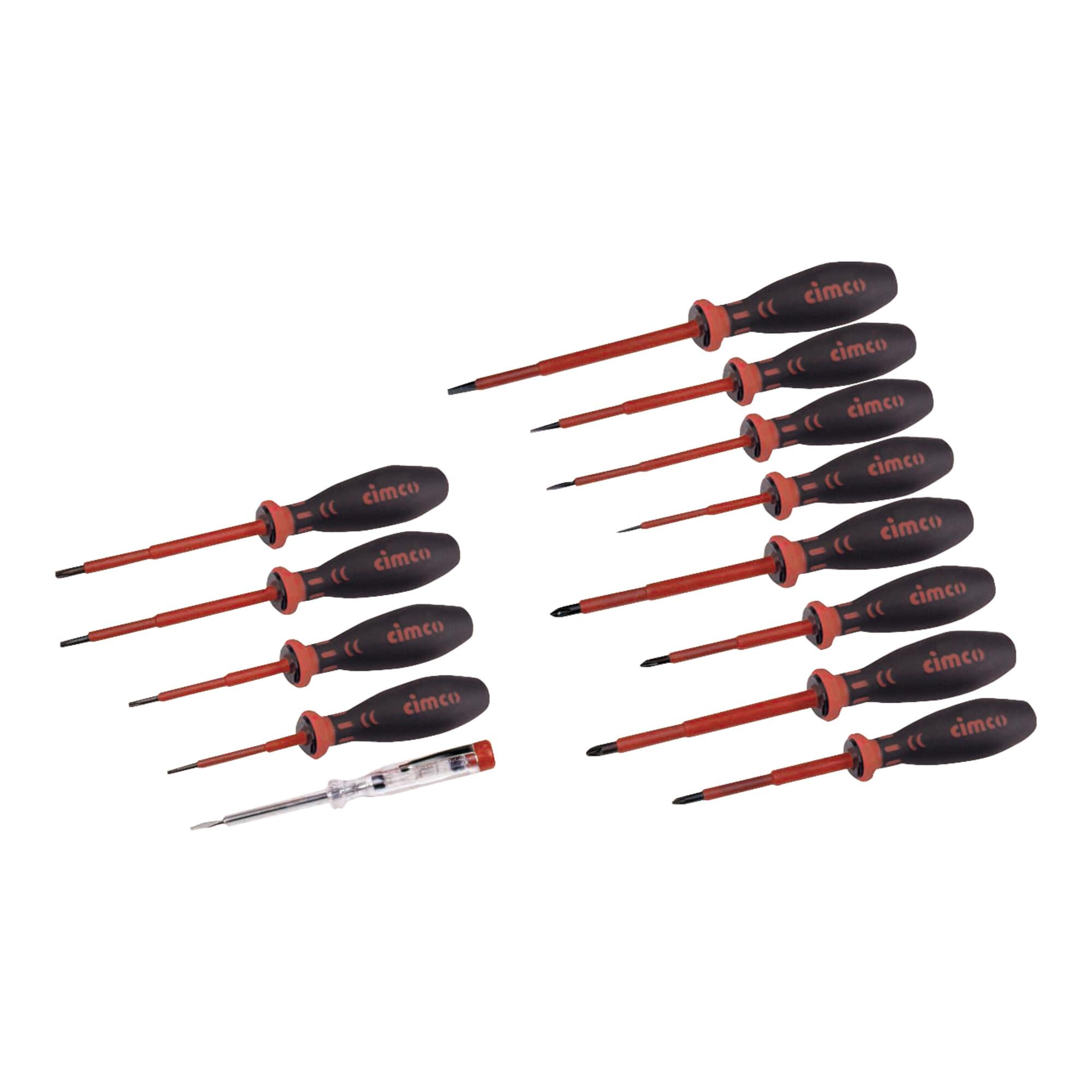 Cimco Schraubendreher-Set 6-rund,Kreuz,Schlitz 117000)