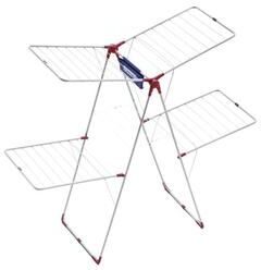 YBM Home Folding Clothes Steel Two-Tier Drying Rack