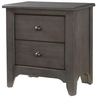Westwood Design Taylor 2-Drawer Farmhouse Wood Nightstand, Dusk Gray