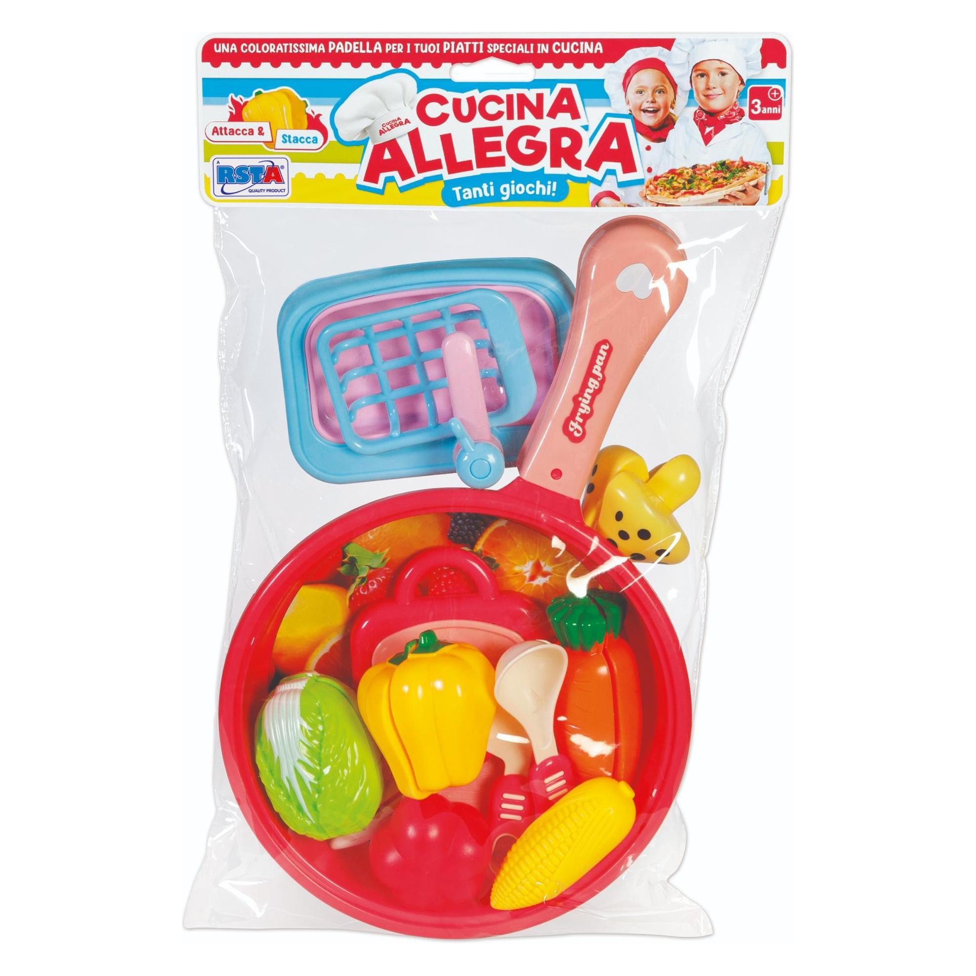 Rs Toys Set Cucina E Pizza Stacca Attacca Con Padella In Display 6 Pz (44956055)