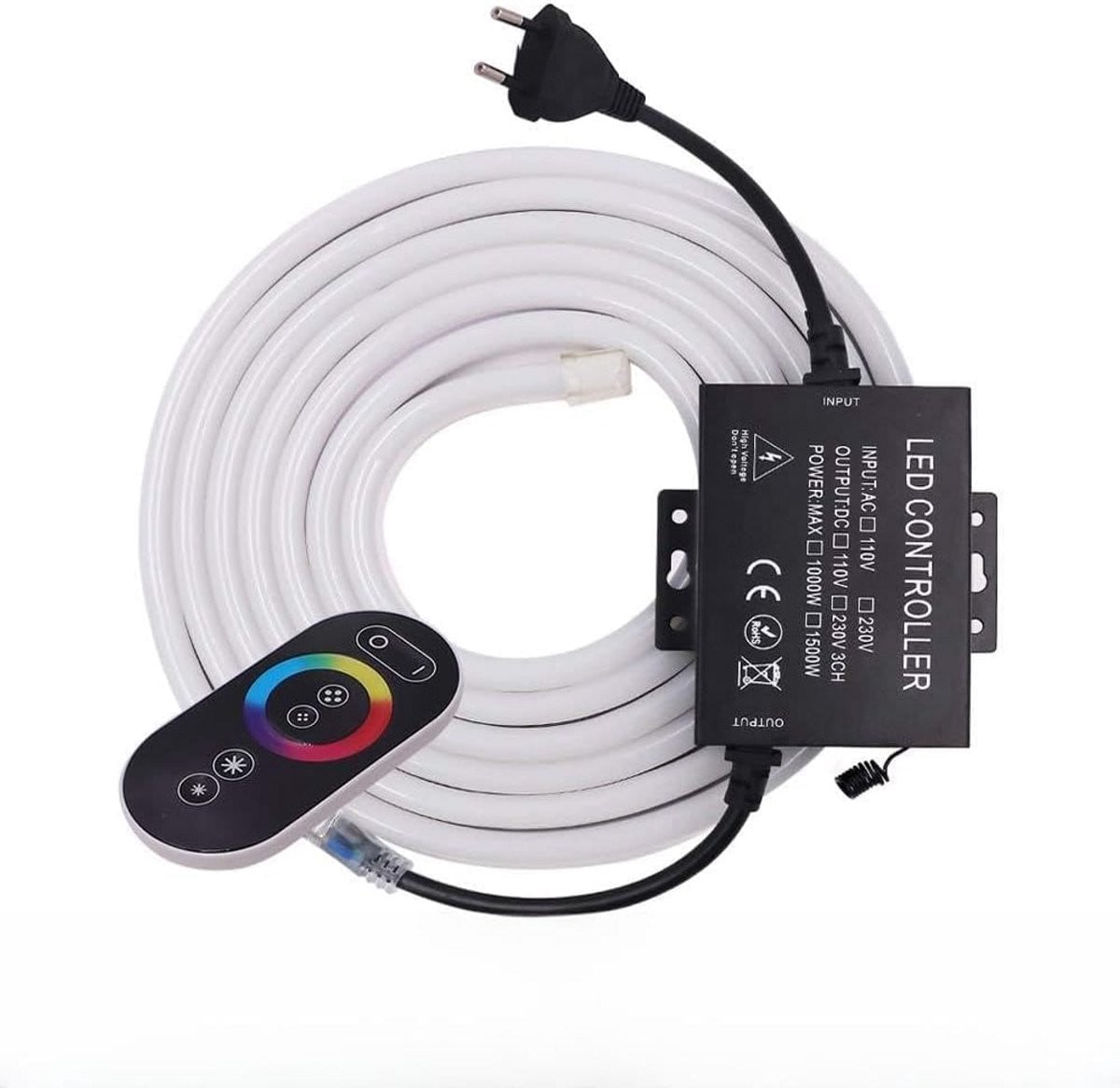 Flexibele RGB LED Neon Strip 25m 220V Waterdicht IP67 Decoratie Verlichting