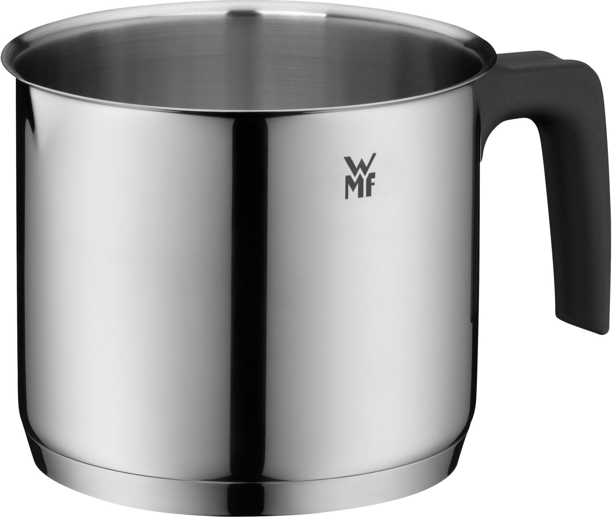 Milchtopf WMF "14 cm", silber (silberfarben), H:12,5cm Ø:14cm, Töpfe, Milchtopf silberfarben 1,7 l + Ø 14cm + Höhe 12,5cm