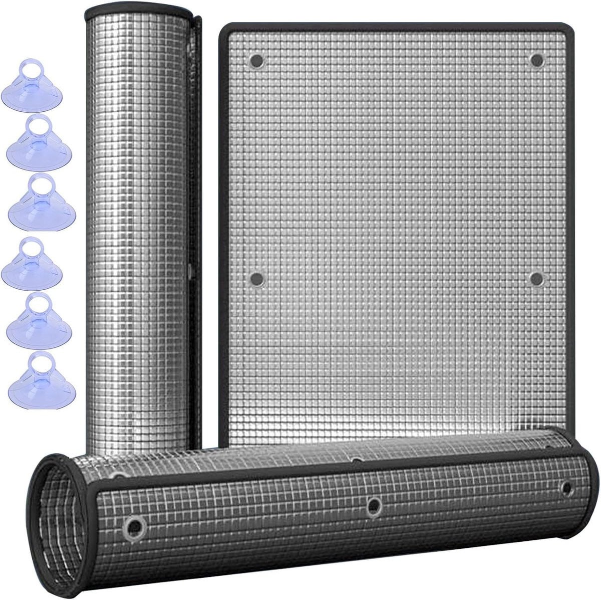 Zwarte Reflecterende Raamfolie voor Privacy en Zonwering - 120 x 120 cm