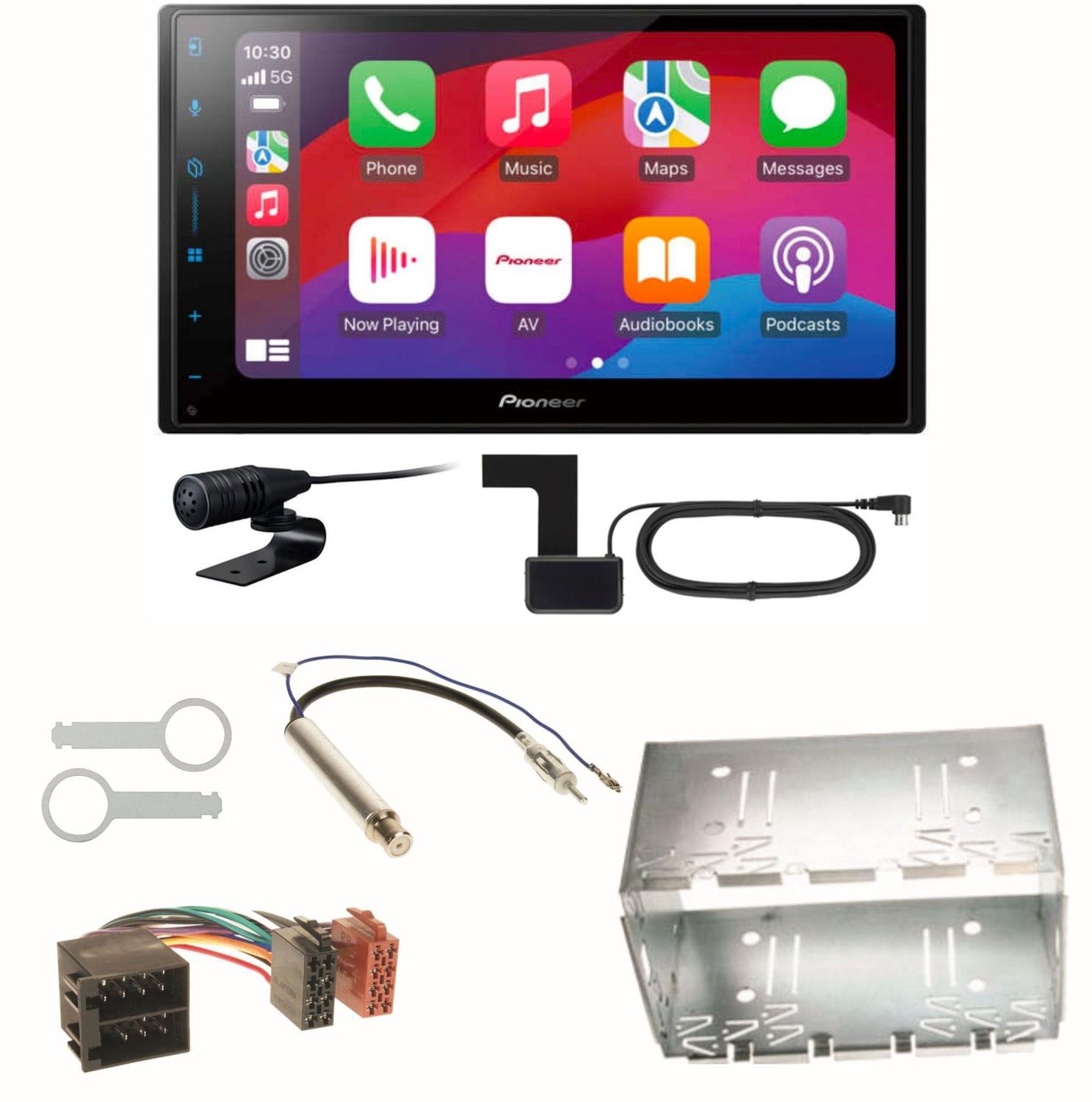 Pioneer SPH-DA77DAB CarPlay Android Auto Einbauset für Polo 6N2 9N Bora Ibiza 6L