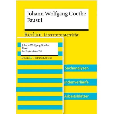 Paket für Lehrkräfte »Johann Wolfgang Goethe: Faust. Der Tragödie Erster Teil« (Textausgabe und Lehrerband). 2 Bände eingeschweißt, Set von Johann
