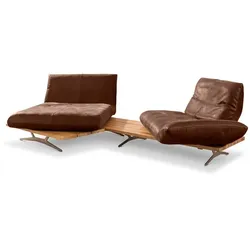 KOINOR Ecksofa Marilyn Leder Beige Muskat