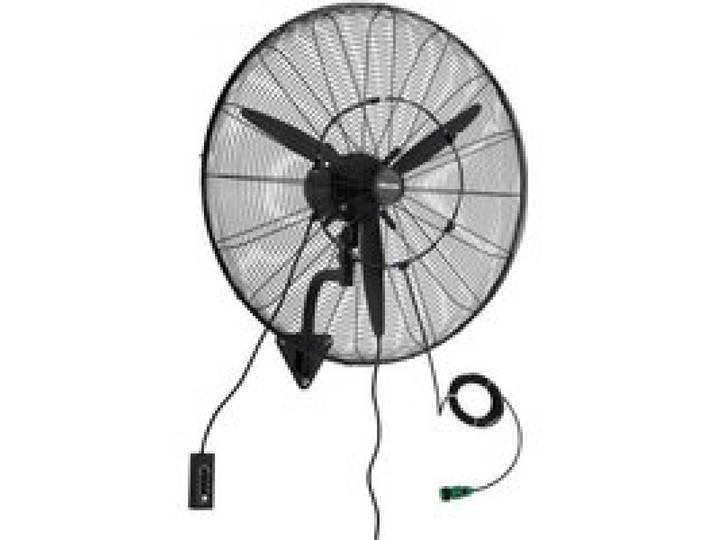 VEVOR 115W Industrieller Wandventilator 81 cm, 5,9 m/s Oszillierender Wandlüfter mit 3 Stufen Verstellbarem Winkel & Nebel, Gewerblicher Industrieventilator für Werkstatt Garage Lager Gym, Schwarz