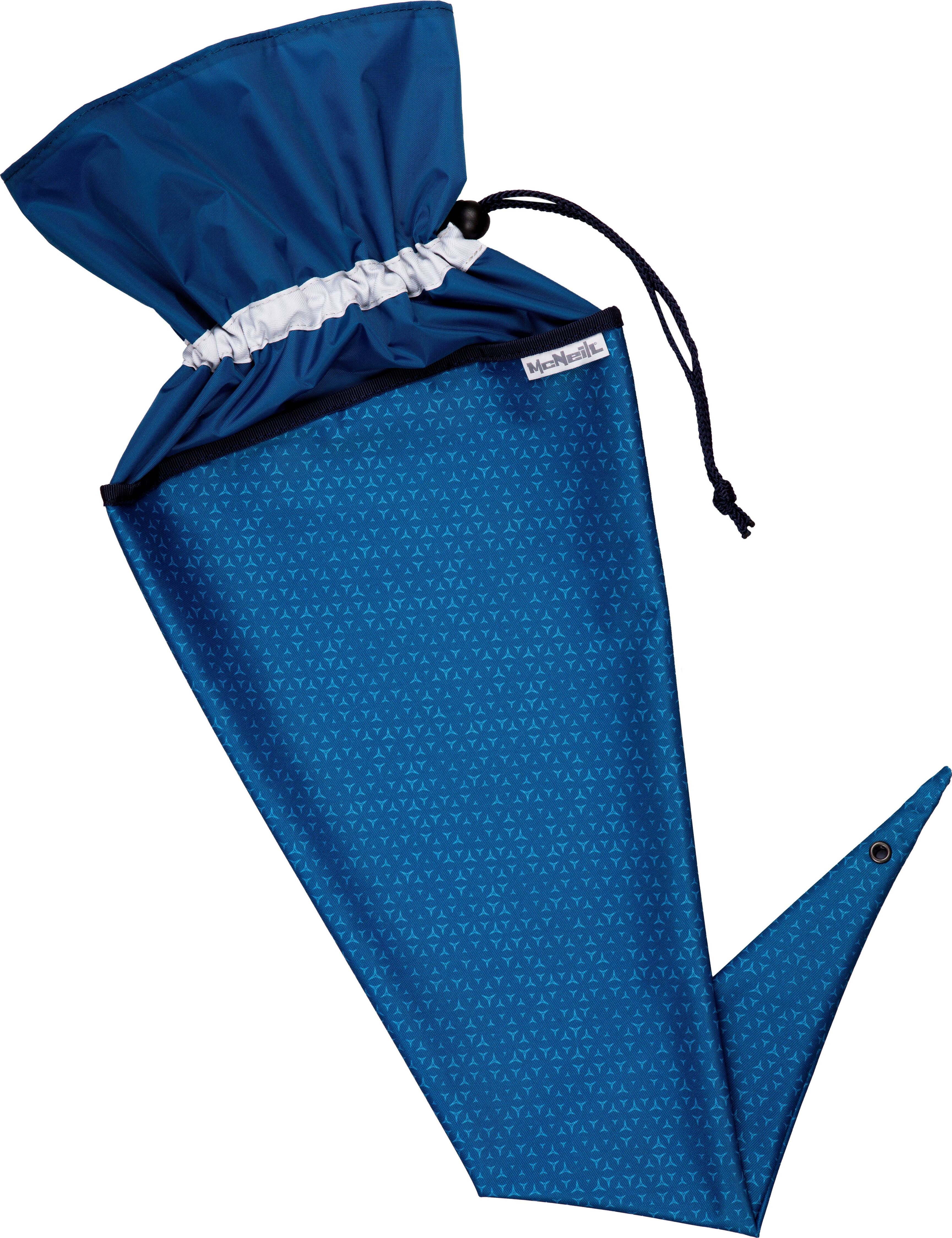 Schultüte MCNEILL "Schultüte, Tetra", Kinder, Gr. B/H/L: 70cm, blau (tetra), Polyester, Papierdekoration Schultüte
