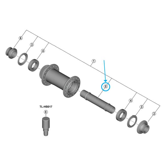 Shimano Achse HB-M9210-B (61003546)