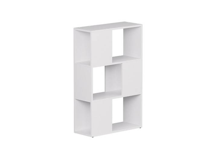 Vicco Raumteiler Eneos Weiß 60 x 94 cm, 2 Fächer, Rechteckig, 60x94x24 cm, Wohnzimmer, Raumteiler, Raumtrenner