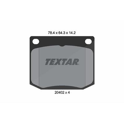 Textar Bremsbelagsatz, Scheibenbremse [Hersteller-Nr. 2040201] für Saab