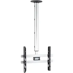 VCM Universal TV Deckenhalterung   42-65 Zoll bis 50 kg   bis VESA bis 600x400   höhverstelbar 127-238 cm   TV Halterung 360 Grad schwenkbar drehbar und 15 Grad neigbar   Fernseher Halter – CM4