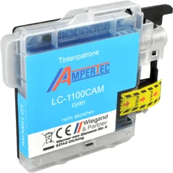 Ampertec Tinte kompatibel mit Brother LC-1100C LC-980C Universal  cyan