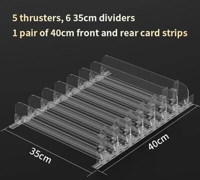 Inspired Finds Automatic Shelf Pusher Display Rack For Cosmetics, Lipstick, Nail Polish & Retail Product Organization 5x6 13.78in