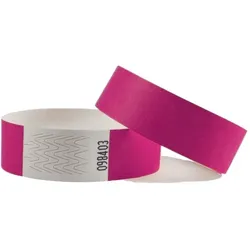 CombiCraft Tyvek Einlassbänder Pink – 200 Stück