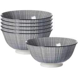 Ritzenhoff & Breker Takeo Stripes Müslischalen, Schüssel + Schale, Schwarz