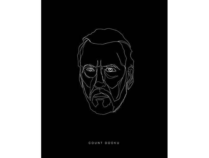 Komar Wandbild Star Wars Lines Dark Side Dooku Kinderzimmer, Jugendzimmer, Dekoration, Kunstdruck ohne Rahmen WB097-40x50 Größe: 40 x 50 cm (Breite x Höhe)