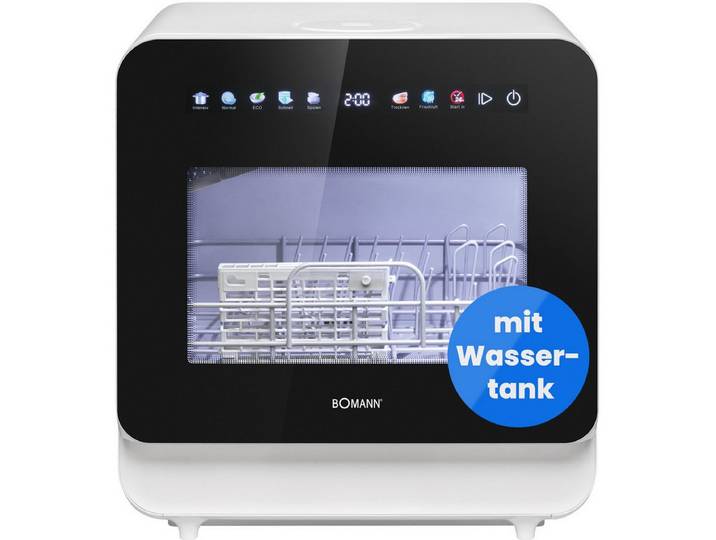 BOMANN Tischgeschirrspüler TSG 5702, Tischgeschirrspüler mit Tank, Energieklasse C