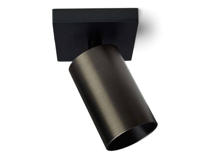SpotOn1 Decken/Wandleuchte Schwarz/Titanium - Antidark - Wohnzimmer - Aluminium
