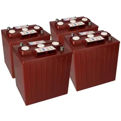 4x Traktionsbatterie Trojan TE35 6V 245Ah Deep Cycle AP-Anschluss