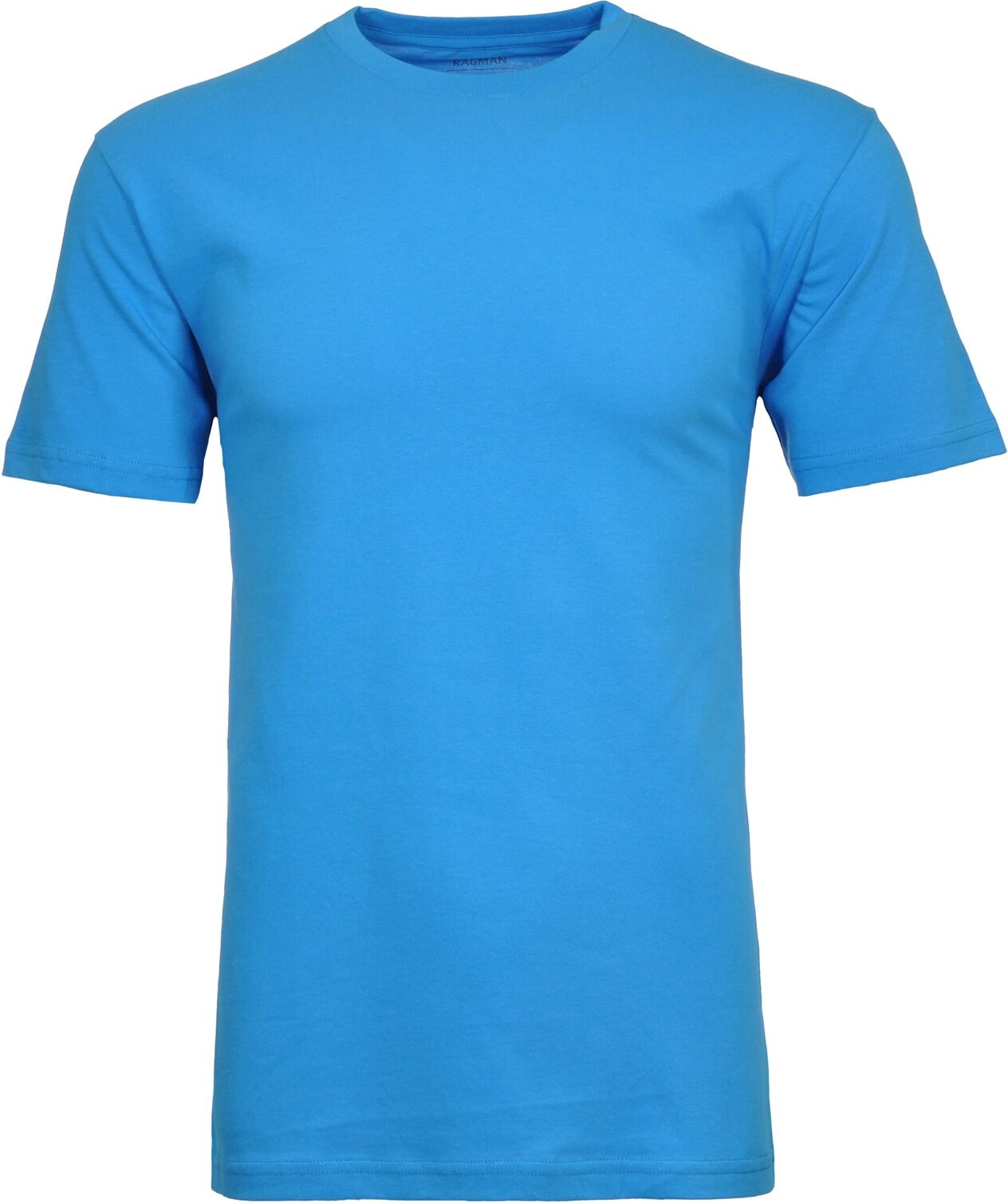 Longshirt RAGMAN, Herren, Gr. 114, blau (blaugrau), Baumwolle, Rundhals, Shirts Longshirt blaugrau 114