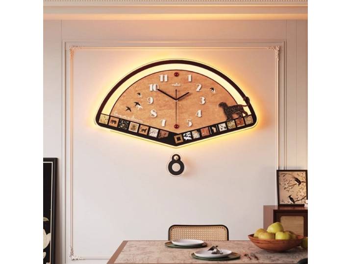 2025 nouveau modèle secteur horloge murale salon LED horloge numérique couloir Mural montre Restaurant muet Quartz horloge décor à la maison
