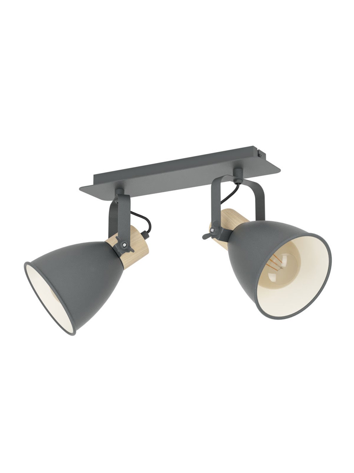 EGLO COSWARTH SPOT 2XE27 ANTHRAZIT/HOLZ