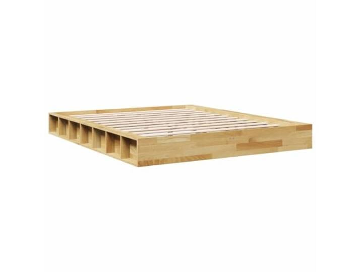 KTHLBRH Bettgestell 140 x 190 cm, Eichenholz Lattenrost, Stauraum, Eichenholz, Matratze nicht im Lieferumfang enthalten