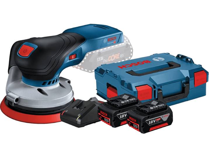 Bosch Professional GEX 18V-125 5,0 Ah GBA Accu (2x) Starterspakket