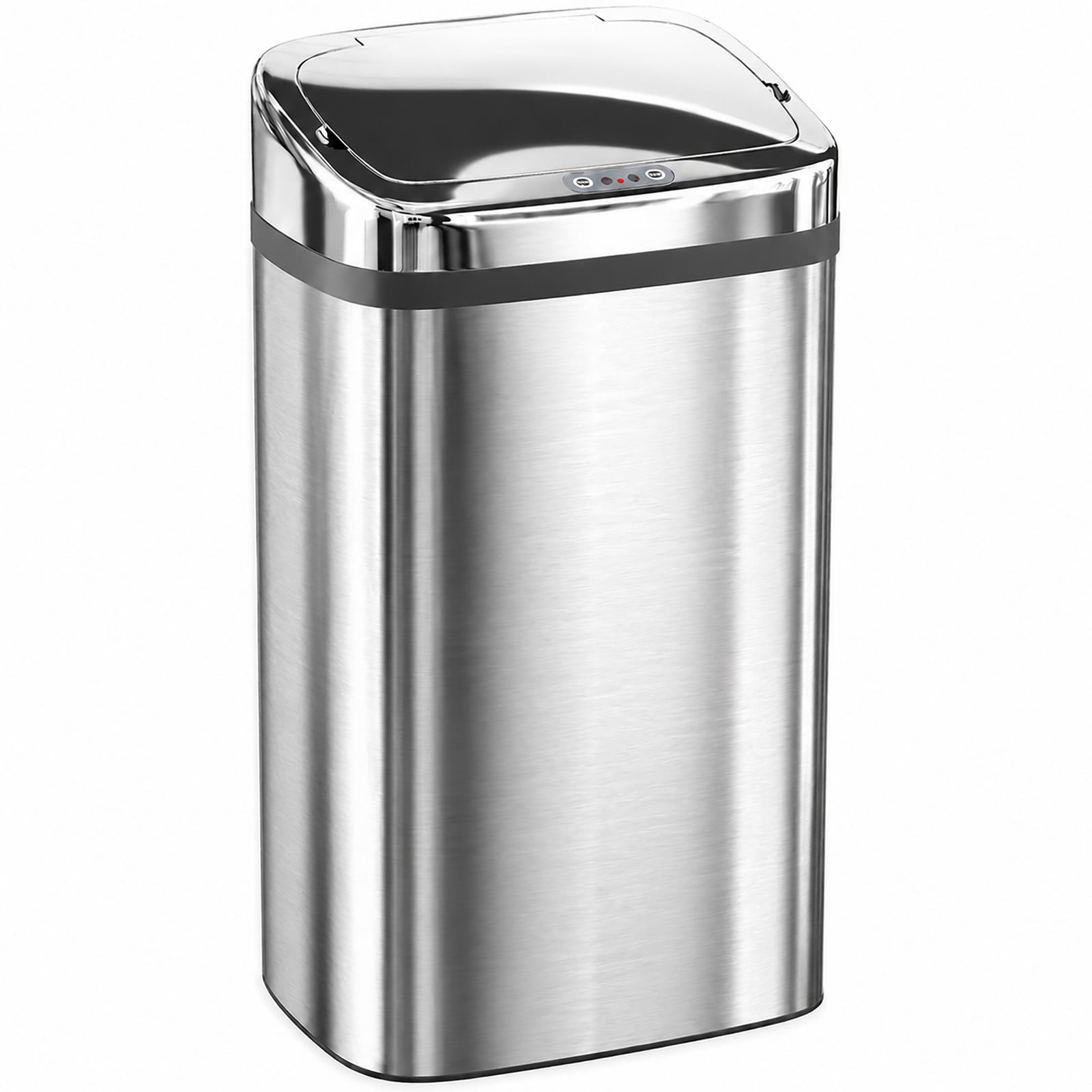 HOMCOM Sensor prullenbak 30 L automatische afvalbak met bewegingssensor voor kantoor of slaapkamer