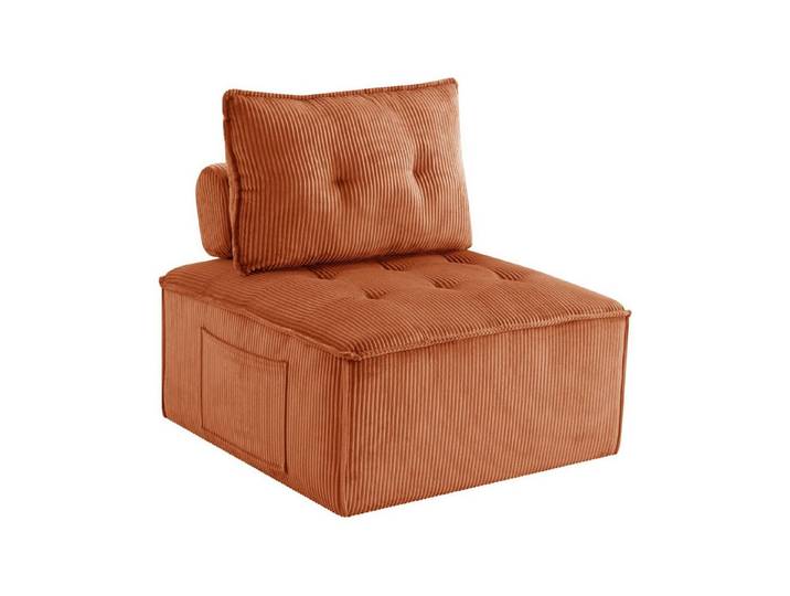 FELIXLEO Sitzsack Modular Cube Armless Sofa Stuhl Oversized Deep Sitz Corduroy Lazy (1 St)