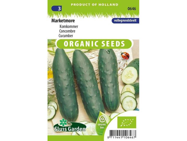 Komkommer zaden Marketmore BIO