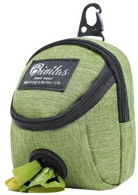 Uplift Treasures Portable Dog Training Treat Pouch Waist Bag green
