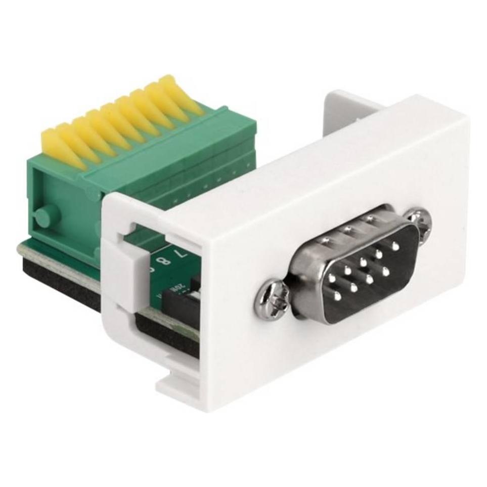 Delock Easy 45 Modul D-Sub 9 Pin St zu 10 Pin Term (Keystone Modul) (81408)