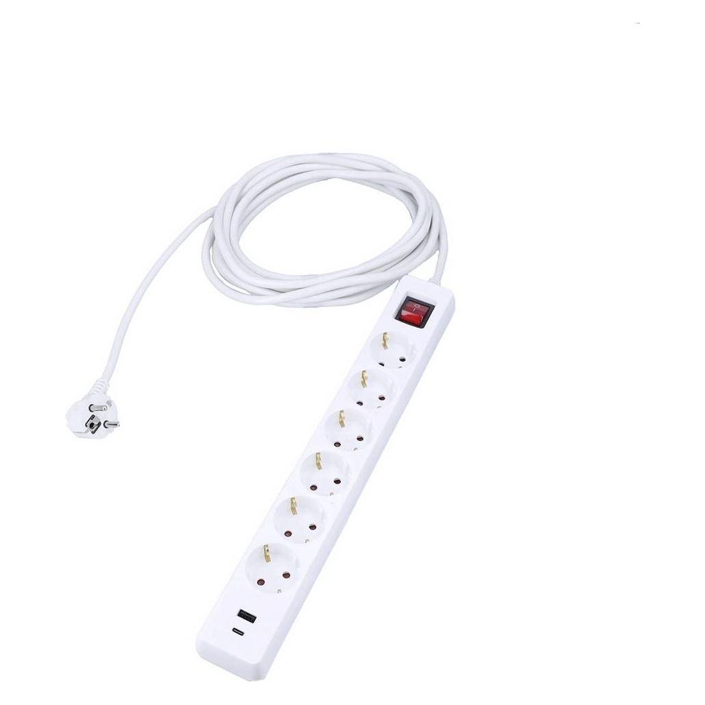 As - Schwabe Steckdosenleiste mit USB-Port (6x, CEE 7/3, 1.40 m) (11377)