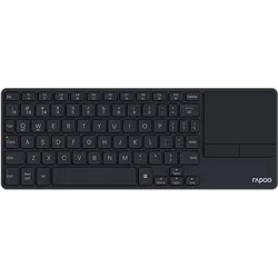 RAPOO E2810M Smart TV Multi-Media Wireless metal Keyboard black DE