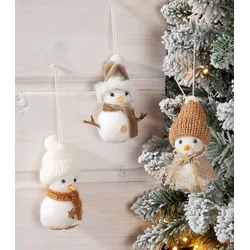 Deko Hänger Schneemann Simon 3fach sortiert