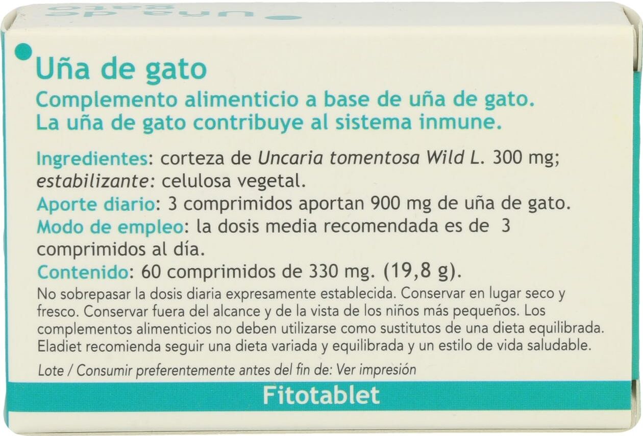 ELADIET Fitotablet uña de gato 60 comp