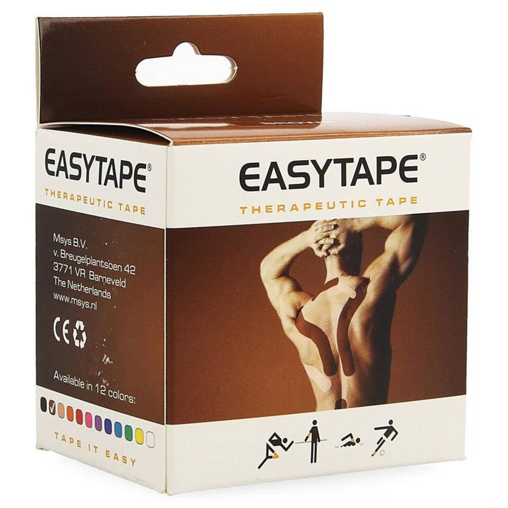 Easytape Kinesiology Tape Bruin 1 St Verband