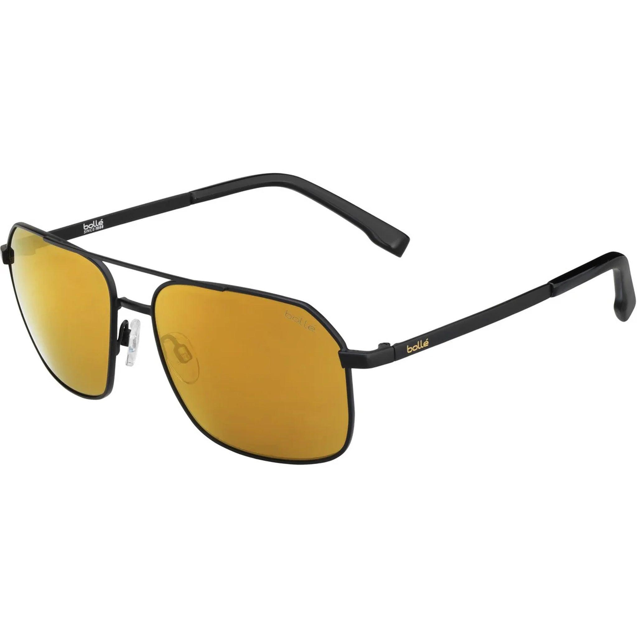 Bollé Navis Schwarze Matte Quadratische Sonnenbrille