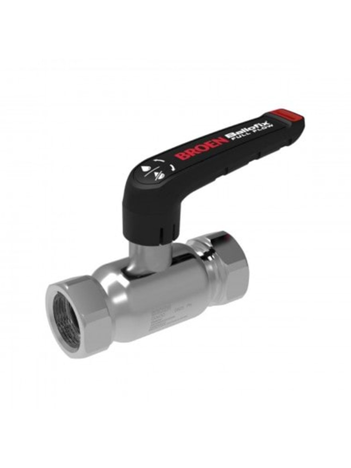 Broen ballofix full flow ball valve stainless female/female
