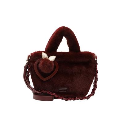 Shopper TAMARIS "Shopper TAS Marijana", Damen, Gr. B/H/T: 31cm x 19cm x 15cm, wine 690, Polyester, Taschen Shopper