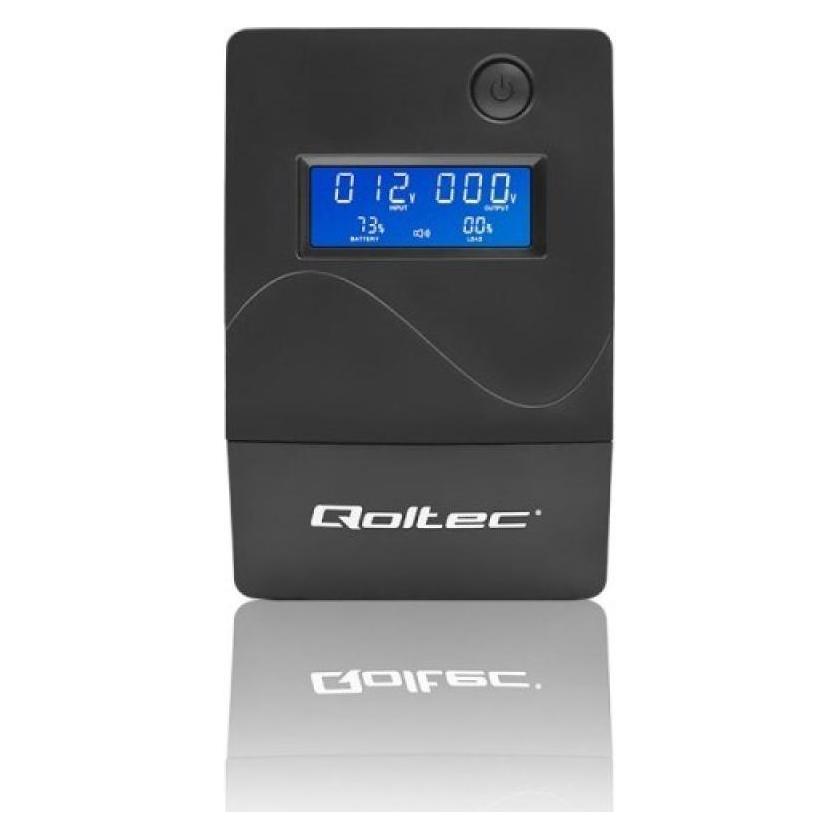 Qoltec 53979 UPS Monolith 850VA 480W LCD (850 VA, 480 W, Line-Interaktiv USV) (53979)