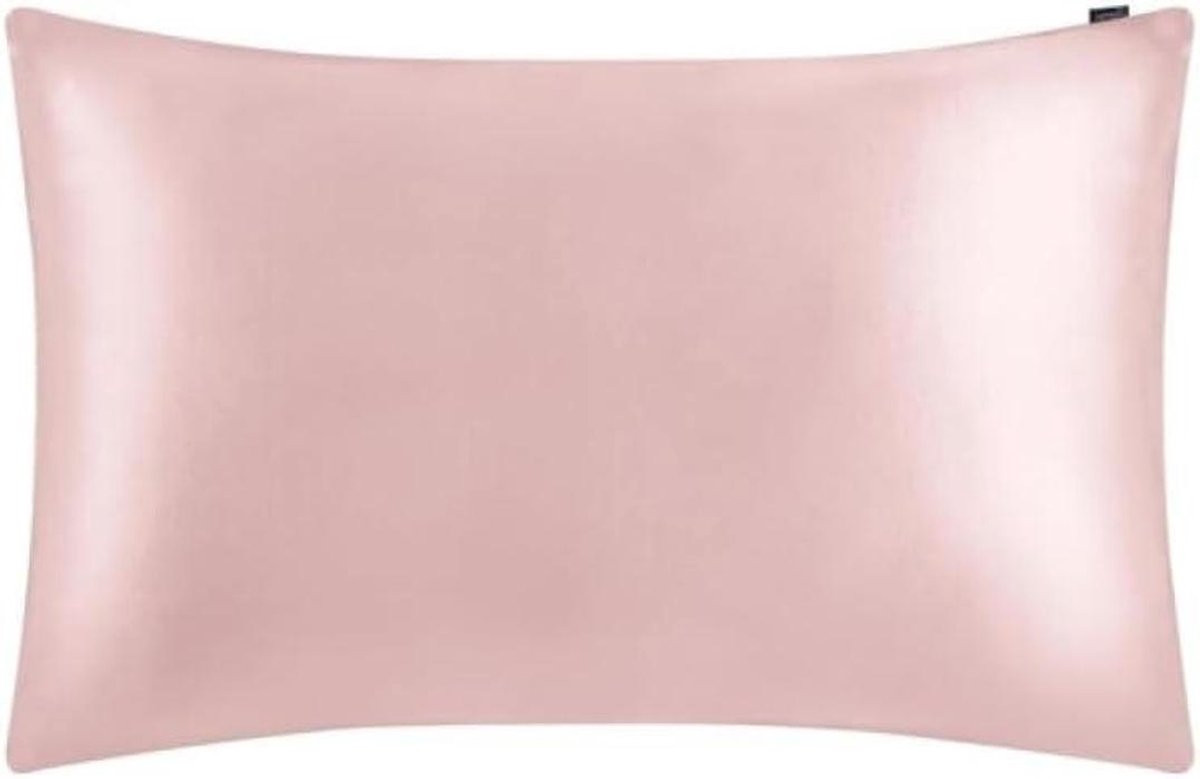 Zilveren satijnen kussensloop set voor haarverzorging, 50 x 70 cm