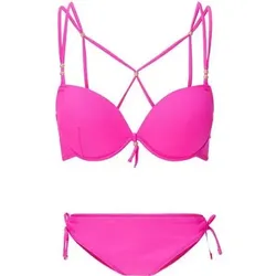 LINGADORE bikiniset Halterneck, Größe 44D in Pink Pink