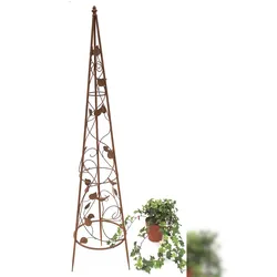DanDiBo Rankhilfe Pyramide Metall 118 cm 082547 Kletterhilfe Rankgerüst Ranke Obelisk